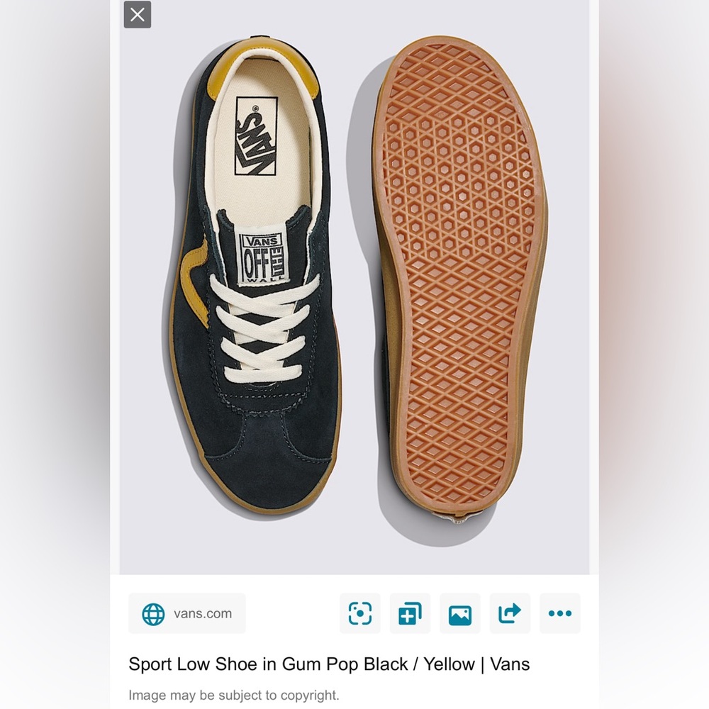 Vans Gum Pop Black and Yellow